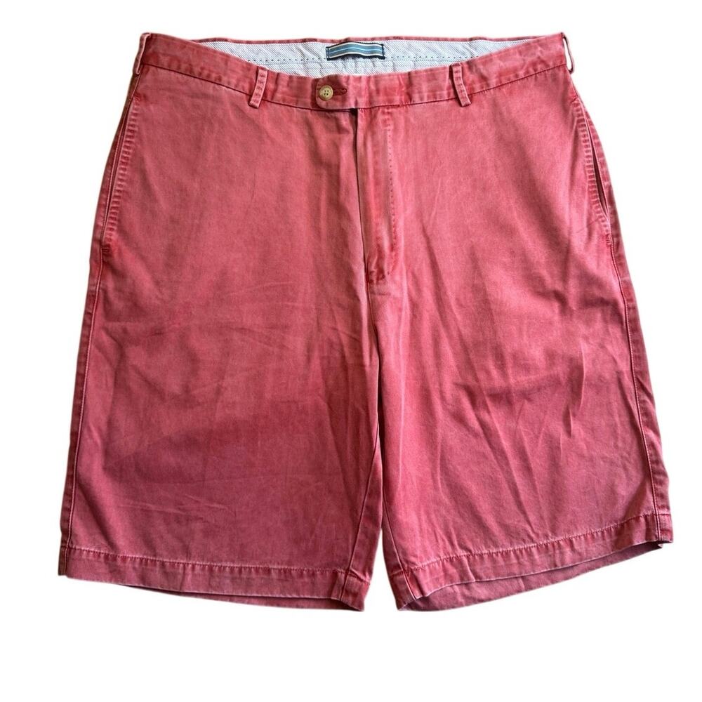 Peter Millar cotton flat front golf shorts men's 36